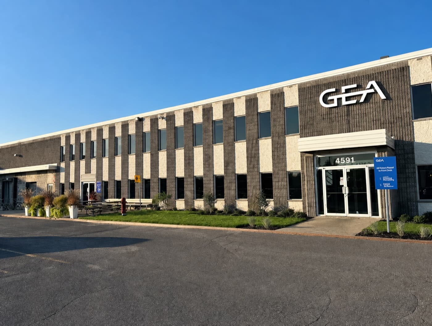 Bâtiment de GEA Farm Technologies à Drummondville